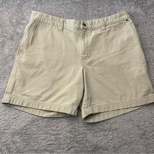 Columbia Shorts Mens 38x8 Khaki Rugged Canvas Casual